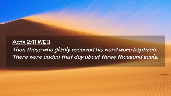 Picture 02 - Acts 2:41 WEB Desktop Wallpaper - Then those who gladly received his word were - Desktop Bible Verse Wallpaper