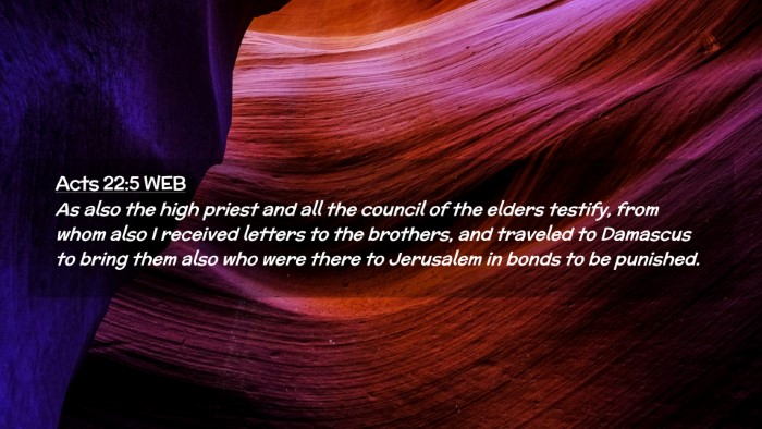 Picture 02 - Acts 22:5 WEB Desktop Wallpaper - As also the high priest and all the council of - Desktop Bible Verse Wallpaper