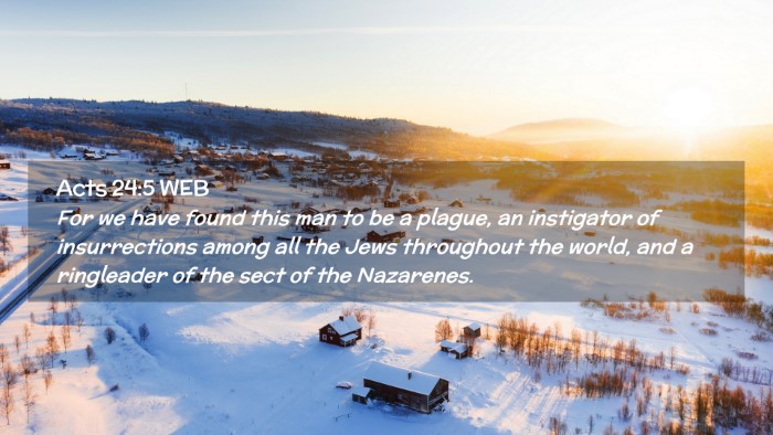 Picture 02 - Acts 24:5 WEB Desktop Wallpaper - For we have found this man to be a plague, an - Desktop Bible Verse Wallpaper
