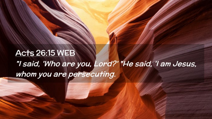 Picture 02 - Acts 26:15 WEB Desktop Wallpaper - 