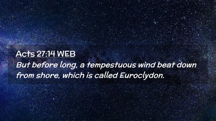 Picture 02 - Acts 27:14 WEB Desktop Wallpaper - But before long, a tempestuous wind beat down - Desktop Bible Verse Wallpaper