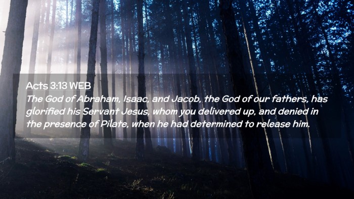 Picture 02 - Acts 3:13 WEB Desktop Wallpaper - The God of Abraham, Isaac, and Jacob, the God of - Desktop Bible Verse Wallpaper