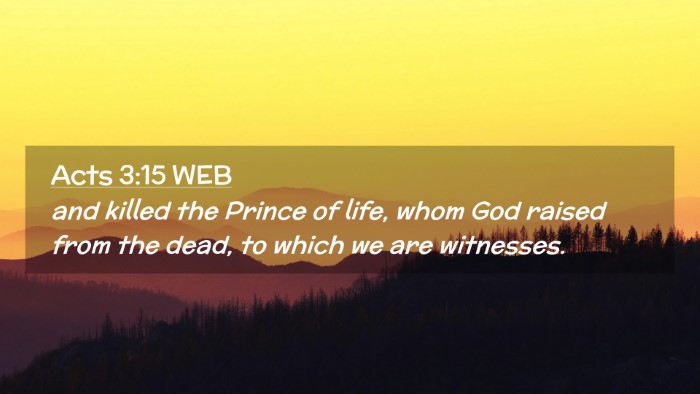 Picture 02 - Acts 3:15 WEB Desktop Wallpaper - and killed the Prince of life, whom God raised - Desktop Bible Verse Wallpaper
