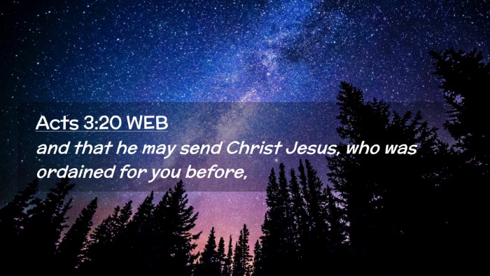 Picture 02 - Acts 3:20 WEB Desktop Wallpaper - and that he may send Christ Jesus, who was - Desktop Bible Verse Wallpaper