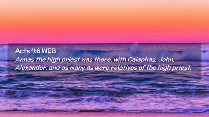 Picture 02 - Acts 4:6 WEB Desktop Wallpaper - Annas the high priest was there, with Caiaphas, - Desktop Bible Verse Wallpaper