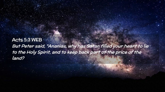 Picture 02 - Acts 5:3 WEB Desktop Wallpaper - But Peter said, 
