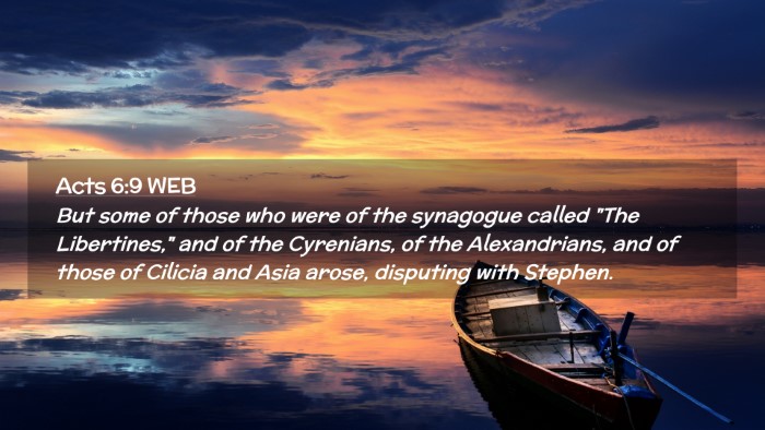 Picture 02 - Acts 6:9 WEB Desktop Wallpaper - But some of those who were of the synagogue - Desktop Bible Verse Wallpaper
