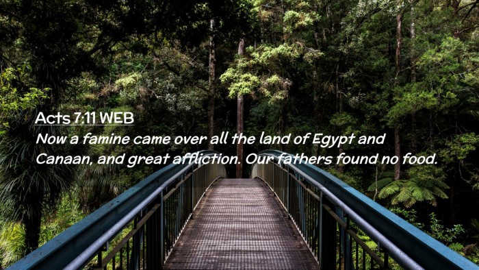 Picture 02 - Acts 7:11 WEB Desktop Wallpaper - Now a famine came over all the land of Egypt and - Desktop Bible Verse Wallpaper