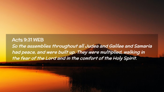 Picture 02 - Acts 9:31 WEB Desktop Wallpaper - So the assemblies throughout all Judea and - Desktop Bible Verse Wallpaper