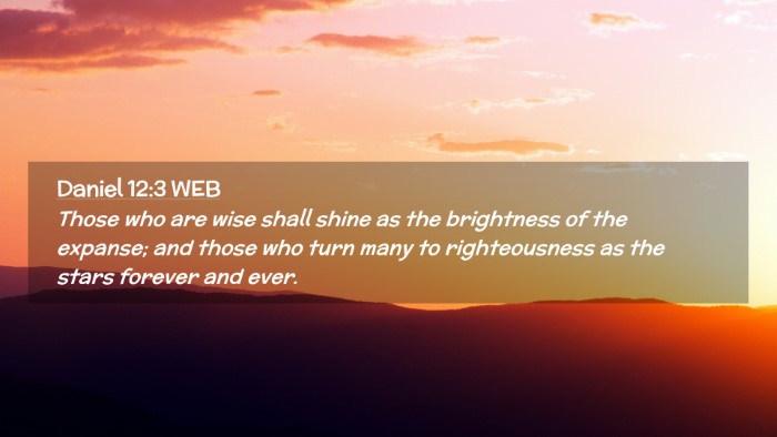 Picture 02 - Daniel 12:3 WEB Desktop Wallpaper - Those who are wise shall shine as the brightness - Desktop Bible Verse Wallpaper