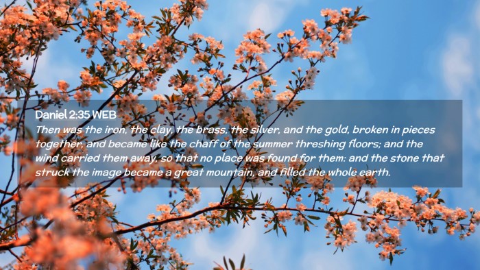 Picture 02 - Daniel 2:35 WEB Desktop Wallpaper - Then was the iron, the clay, the brass, the - Desktop Bible Verse Wallpaper