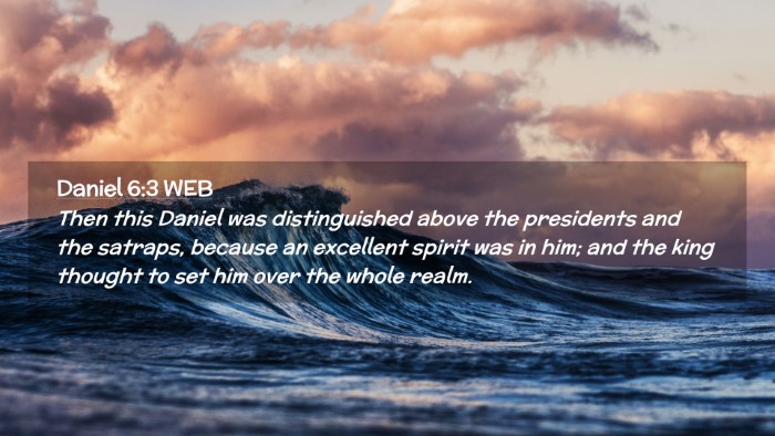 Picture 02 - Daniel 6:3 WEB Desktop Wallpaper - Then this Daniel was distinguished above the - Desktop Bible Verse Wallpaper