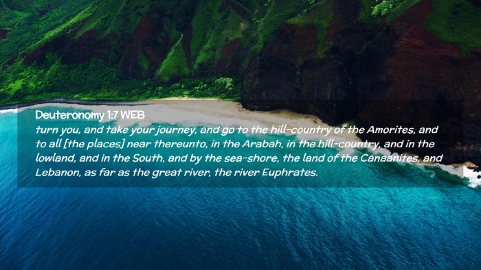 Picture 02 - Deuteronomy 1:7 WEB Desktop Wallpaper - turn you, and take your journey, and go to the - Desktop Bible Verse Wallpaper