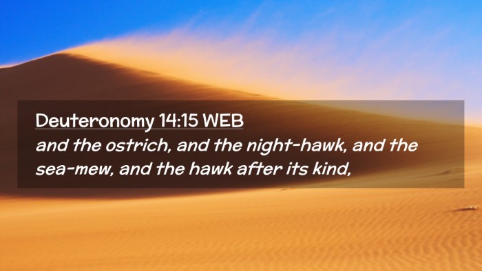 Picture 02 - Deuteronomy 14:15 WEB Desktop Wallpaper - and the ostrich, and the night-hawk, and the - Desktop Bible Verse Wallpaper