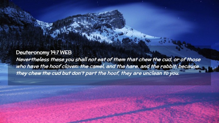 Picture 02 - Deuteronomy 14:7 WEB Desktop Wallpaper - Nevertheless these you shall not eat of them that - Desktop Bible Verse Wallpaper