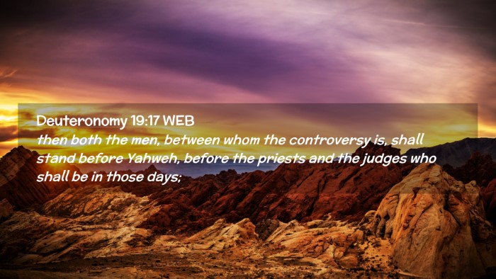 Picture 02 - Deuteronomy 19:17 WEB Desktop Wallpaper - then both the men, between whom the controversy - Desktop Bible Verse Wallpaper