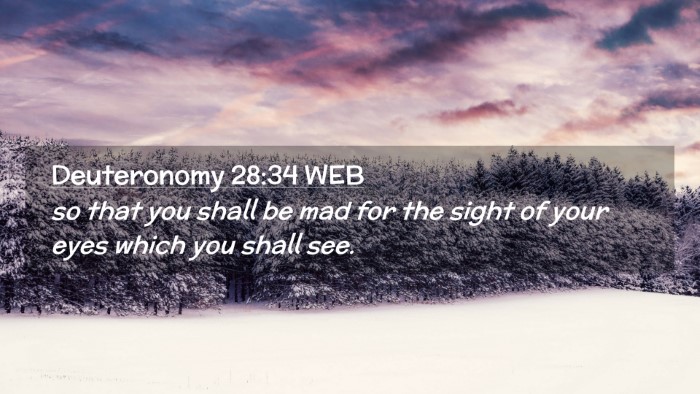 Picture 02 - Deuteronomy 28:34 WEB Desktop Wallpaper - so that you shall be mad for the sight of your - Desktop Bible Verse Wallpaper