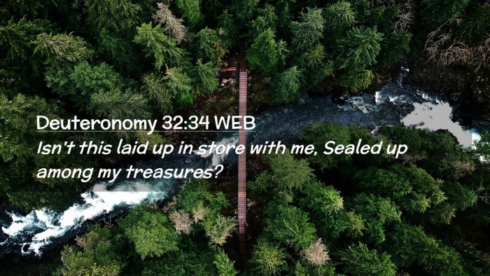 Picture 02 - Deuteronomy 32:34 WEB Desktop Wallpaper - Isn't this laid up in store with me, Sealed up - Desktop Bible Verse Wallpaper