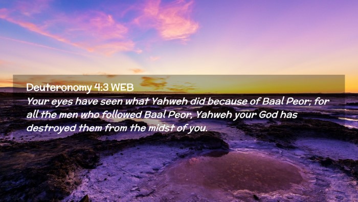 Picture 02 - Deuteronomy 4:3 WEB Desktop Wallpaper - Your eyes have seen what Yahweh did because of - Desktop Bible Verse Wallpaper
