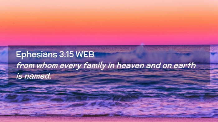 Picture 02 - Ephesians 3:15 WEB Desktop Wallpaper - from whom every family in heaven and on earth is - Desktop Bible Verse Wallpaper
