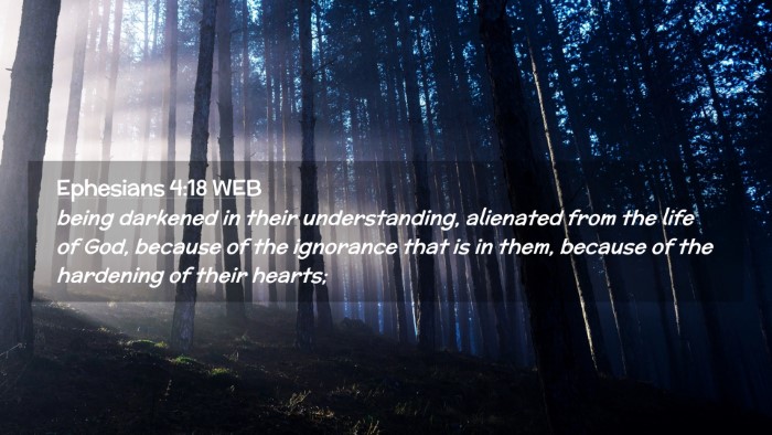 Picture 02 - Ephesians 4:18 WEB Desktop Wallpaper - being darkened in their understanding, alienated - Desktop Bible Verse Wallpaper