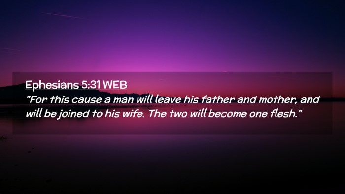 Picture 02 - Ephesians 5:31 WEB Desktop Wallpaper - 