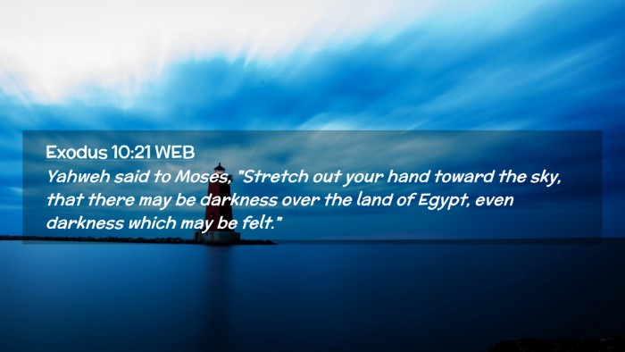 Picture 02 - Exodus 10:21 WEB Desktop Wallpaper - Yahweh said to Moses, 