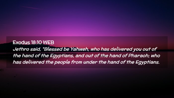 Picture 02 - Exodus 18:10 WEB Desktop Wallpaper - Jethro said, 