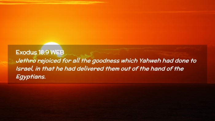 Picture 02 - Exodus 18:9 WEB Desktop Wallpaper - Jethro rejoiced for all the goodness which Yahweh - Desktop Bible Verse Wallpaper