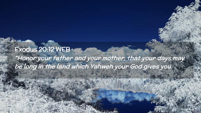 Picture 02 - Exodus 20:12 WEB Desktop Wallpaper - 