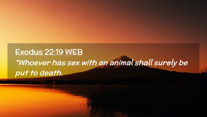 Picture 02 - Exodus 22:19 WEB Desktop Wallpaper - 