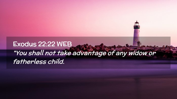 Picture 02 - Exodus 22:22 WEB Desktop Wallpaper - 