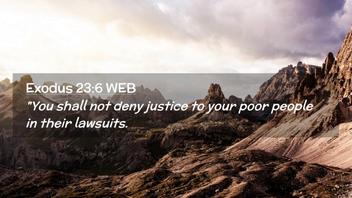 Picture 02 - Exodus 23:6 WEB Desktop Wallpaper - 