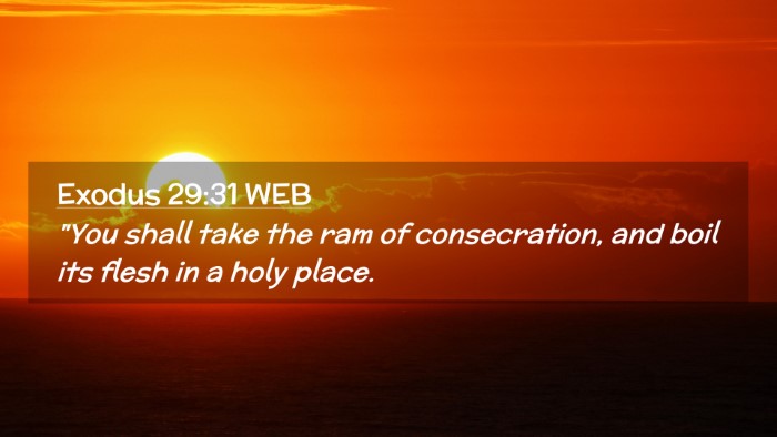 Picture 02 - Exodus 29:31 WEB Desktop Wallpaper - 