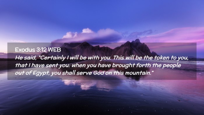 Picture 02 - Exodus 3:12 WEB Desktop Wallpaper - He said, 
