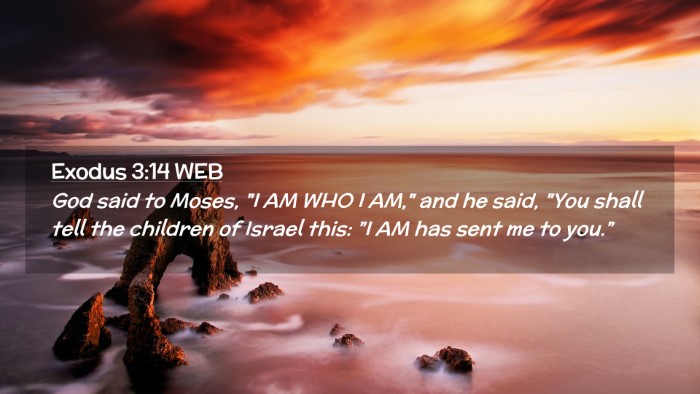 Picture 02 - Exodus 3:14 WEB Desktop Wallpaper - God said to Moses, 