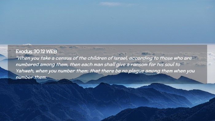Picture 02 - Exodus 30:12 WEB Desktop Wallpaper - 