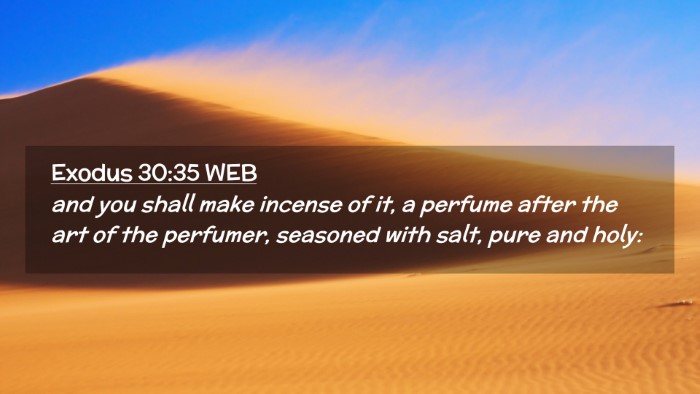 Picture 02 - Exodus 30:35 WEB Desktop Wallpaper - and you shall make incense of it, a perfume after - Desktop Bible Verse Wallpaper
