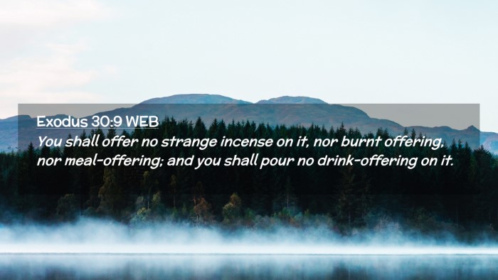 Picture 02 - Exodus 30:9 WEB Desktop Wallpaper - You shall offer no strange incense on it, nor - Desktop Bible Verse Wallpaper