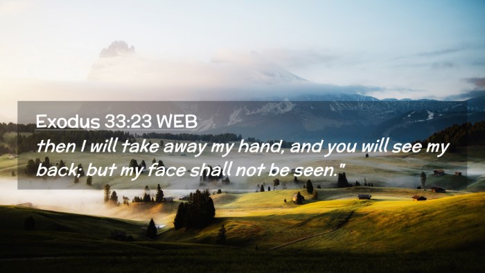 Picture 02 - Exodus 33:23 WEB Desktop Wallpaper - then I will take away my hand, and you will see - Desktop Bible Verse Wallpaper