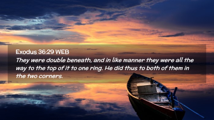Picture 02 - Exodus 36:29 WEB Desktop Wallpaper - They were double beneath, and in like manner they - Desktop Bible Verse Wallpaper