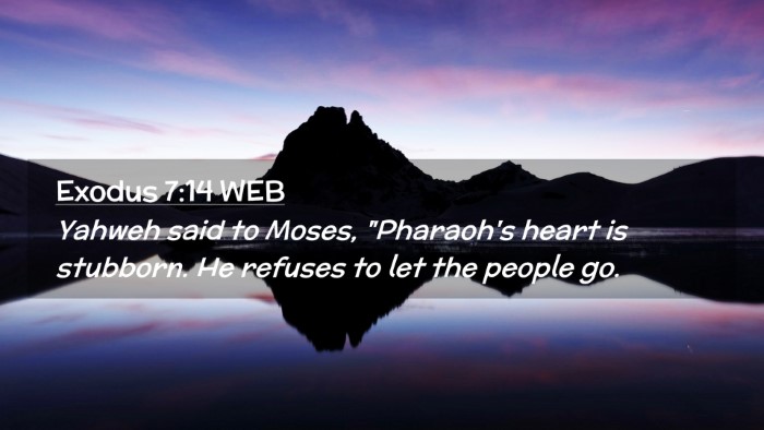 Picture 02 - Exodus 7:14 WEB Desktop Wallpaper - Yahweh said to Moses, 