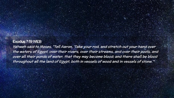 Picture 02 - Exodus 7:19 WEB Desktop Wallpaper - Yahweh said to Moses, 