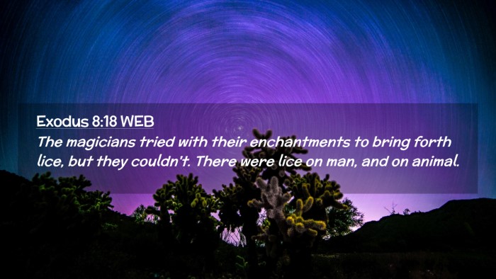 Picture 02 - Exodus 8:18 WEB Desktop Wallpaper - The magicians tried with their enchantments to - Desktop Bible Verse Wallpaper