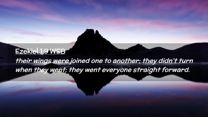 Picture 02 - Ezekiel 1:9 WEB Desktop Wallpaper - their wings were joined one to another; they - Desktop Bible Verse Wallpaper