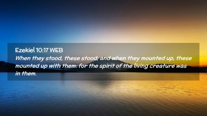 Picture 02 - Ezekiel 10:17 WEB Desktop Wallpaper - When they stood, these stood; and when they - Desktop Bible Verse Wallpaper