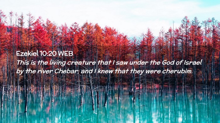 Picture 02 - Ezekiel 10:20 WEB Desktop Wallpaper - This is the living creature that I saw under the - Desktop Bible Verse Wallpaper
