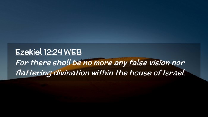 Picture 02 - Ezekiel 12:24 WEB Desktop Wallpaper - For there shall be no more any false vision nor - Desktop Bible Verse Wallpaper