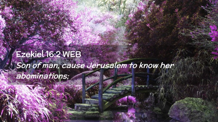 Picture 02 - Ezekiel 16:2 WEB Desktop Wallpaper - Son of man, cause Jerusalem to know her - Desktop Bible Verse Wallpaper