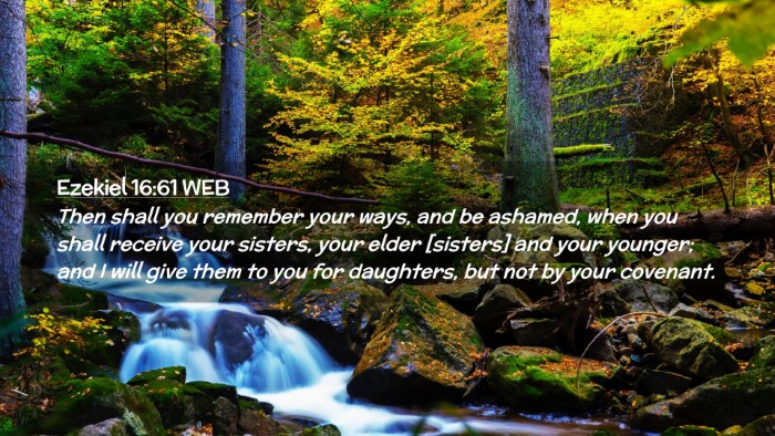 Picture 02 - Ezekiel 16:61 WEB Desktop Wallpaper - Then shall you remember your ways, and be - Desktop Bible Verse Wallpaper